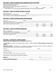 Form DMV-21 Application for Restricted License - Nevada, Page 4