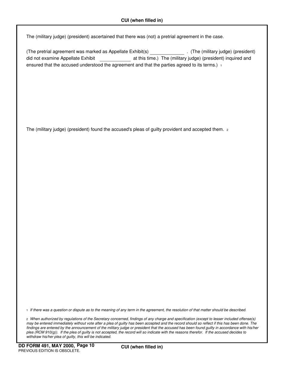 DD Form 491 Fill Out Sign Online And Download Fillable PDF dd-form-491-fill-out-sign-online-and-download-fillable-pdf