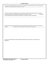 DD Form 491 Summarized Record of Trial, Page 17