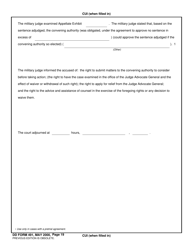 DD Form 491 Summarized Record of Trial, Page 21