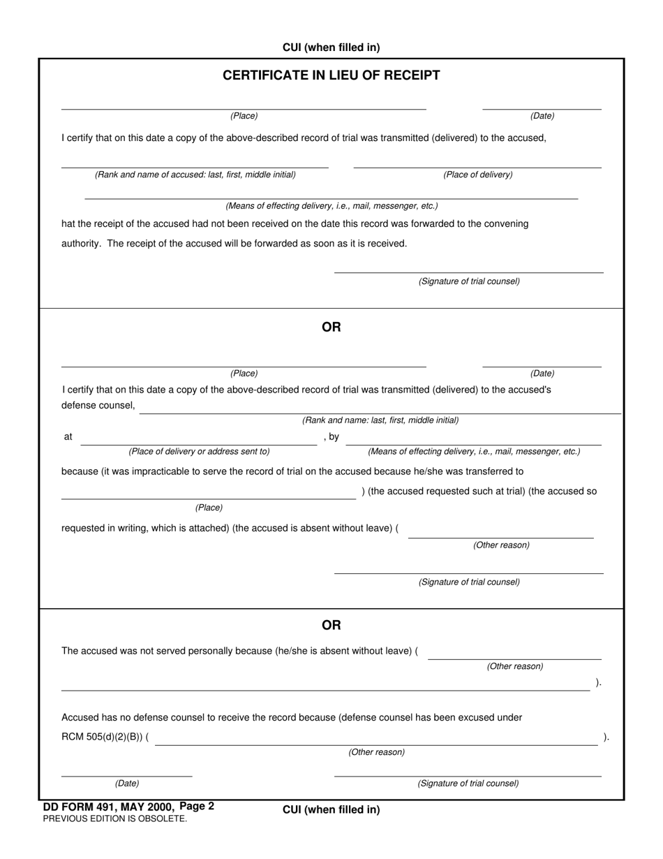 DD Form 491 Summarized Record of Trial, Page 4