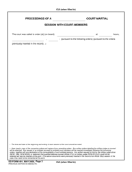 DD Form 491 Summarized Record of Trial, Page 5