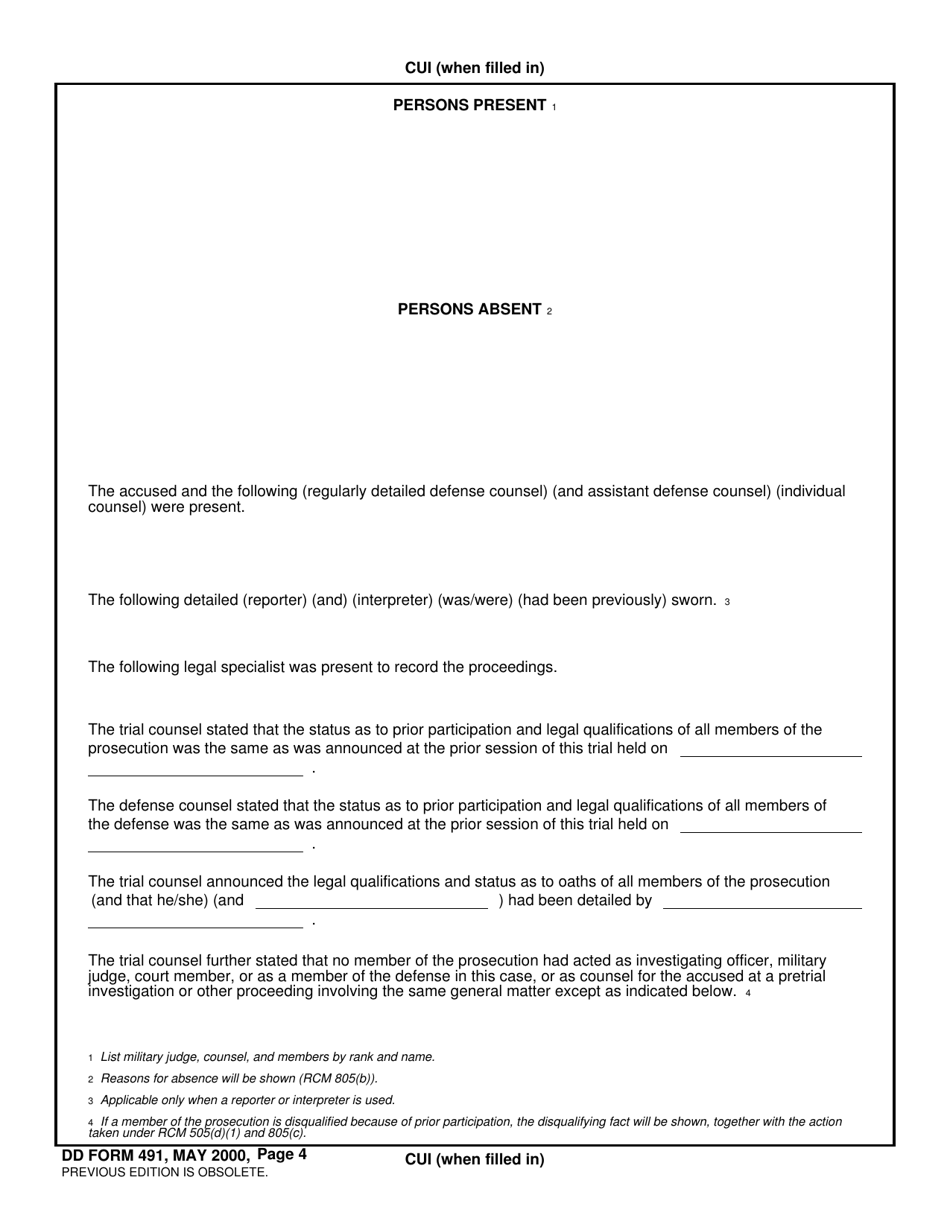 DD Form 491 Fill Out Sign Online And Download Fillable PDF dd-form-491-fill-out-sign-online-and-download-fillable-pdf