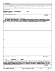 DD Form 691 Application for Priority Rating for Production or Construction Equipment, Page 3