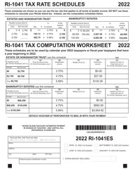 Form RI-1041ES Rhode Island Fiduciary Estimated Payment - Rhode Island, Page 3