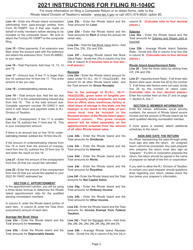 Instructions for Form RI-1040C Composite Income Tax(return - Rhode Island, Page 2