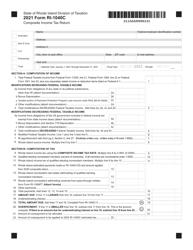 Form RI-1040C Composite Income Tax(return - Rhode Island