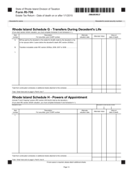 Form RI-706 Estate Tax Return - Date of Death on or After 1/1/2015 - Rhode Island, Page 13