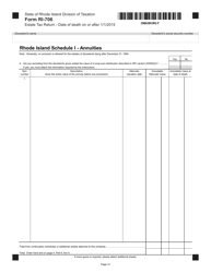 Form RI-706 Estate Tax Return - Date of Death on or After 1/1/2015 - Rhode Island, Page 14