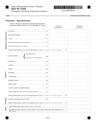 Form RI-1120S Subchapter S Business Corporation Tax Return - Rhode Island, Page 4