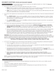 Instructions for Form MV-82I Vehicle Registration/Title Application - New York (Italian), Page 3