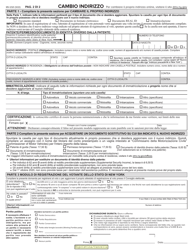 Form MV-232I Address Change - New York (Italian), Page 2