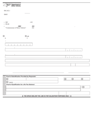Form MV-15CK Request for Driving Record Information - New York (Korean)