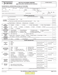 Document preview: Form MV-104C Bicycle Accident Report - New York