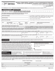 Form MV-44NCP Application for Name Change Only on Standard Permit, Driver License or Non-driver Id Card - New York (Polish)