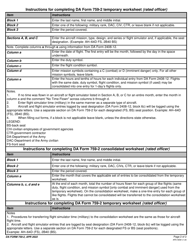 DA Form 759-2 Individual Flight Records and Flight Certificate-Army (Flying Hours Work Sheet), Page 2