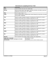 DA Form 7120-1 Crew Member Task Performance and Evaluation Requirements, Page 2