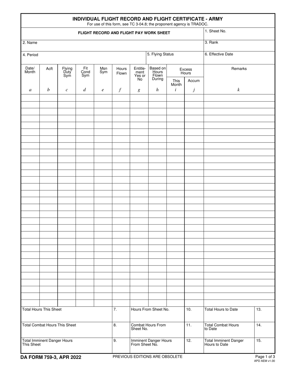 Da Form 759 Individual Flight Record And Flight Crew - vrogue.co