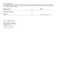 Form IN-40PA (State Form 51754) Indiana Post-liability Allocation Schedule - Indiana, Page 3