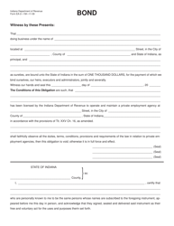 Form EA-2 Private Employment Agency Surety Bond - Indiana