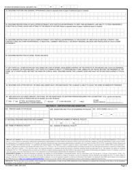 VA Form 21-2680 Examination for Housebound Status or Permanent Need for Regular Aid and Attendance, Page 3