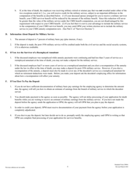 Form SF-2800A Documentation and Elections in Support of Application for Death Benefits When Deceased Was an Employee at the Time of Death - Civil Service Retirement System, Page 5