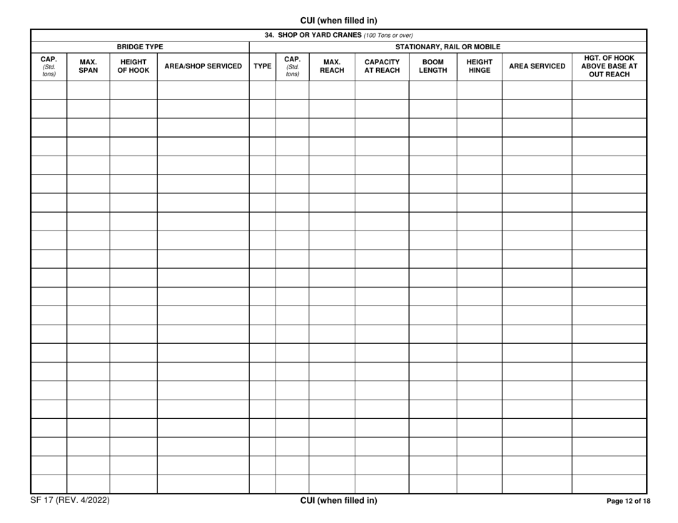 Form SF-17 Facilities Available for the Construction or Repair of Ships, Page 12