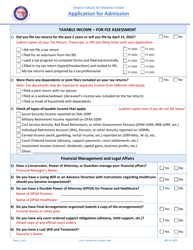 Form APP Application for Admission, Page 6