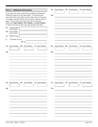 USCIS Form G-884 Request for the Return of Original Documents, Page 6