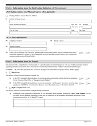 USCIS Form I-956F Application for Approval of an Investment in a Commercial Enterprise, Page 5