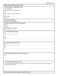 Sample Form SF-424 Application for Federal Assistance, Page 2