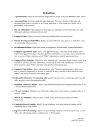 Form AD3018 United States Department of Agriculture Telework Agreement, Page 5