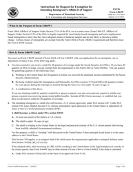 Document preview: Instructions for USCIS Form I-864W Request for Exemption for Intending Immigrant's Affidavit of Support