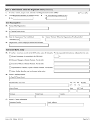 USCIS Form I-956H Bona Fides of Persons Involved With Regional Center Program, Page 2