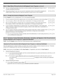 USCIS Form I-956H Bona Fides of Persons Involved With Regional Center Program, Page 4
