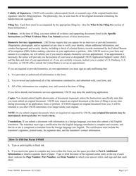 Instructions for USCIS Form I-956H Bona Fides of Persons Involved With Regional Center Program, Page 2