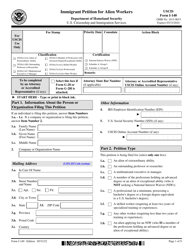 USCIS Form I-140 &quot;Immigrant Petition for Alien Workers&quot;