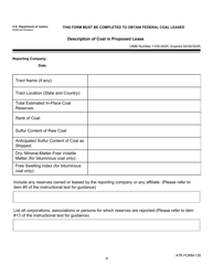 Form ATR-139 Western Federal Coal Lease Form, Page 6