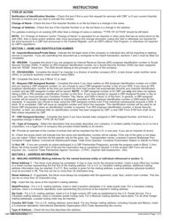 CBP Form 5106 Create/Update Importer Identity Form, Page 4