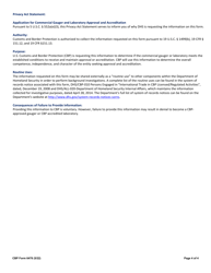 CBP Form 6478 Application for CBP Approved Gaugers and Accredited Laboratories, Page 4