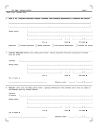 FEC Form 1 Statement of Organization, Page 3