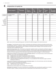 Form DART/A Annual Statement of Account for Digital Audio Recording Products, Page 4