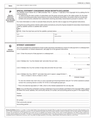 Form SA1-2 Statement of Account for Secondary Transmissions by Cable Systems (Short Form), Page 11