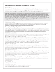 Form SA1-2 Statement of Account for Secondary Transmissions by Cable Systems (Short Form), Page 2