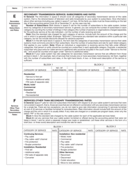 Form SA1-2 Statement of Account for Secondary Transmissions by Cable Systems (Short Form), Page 5