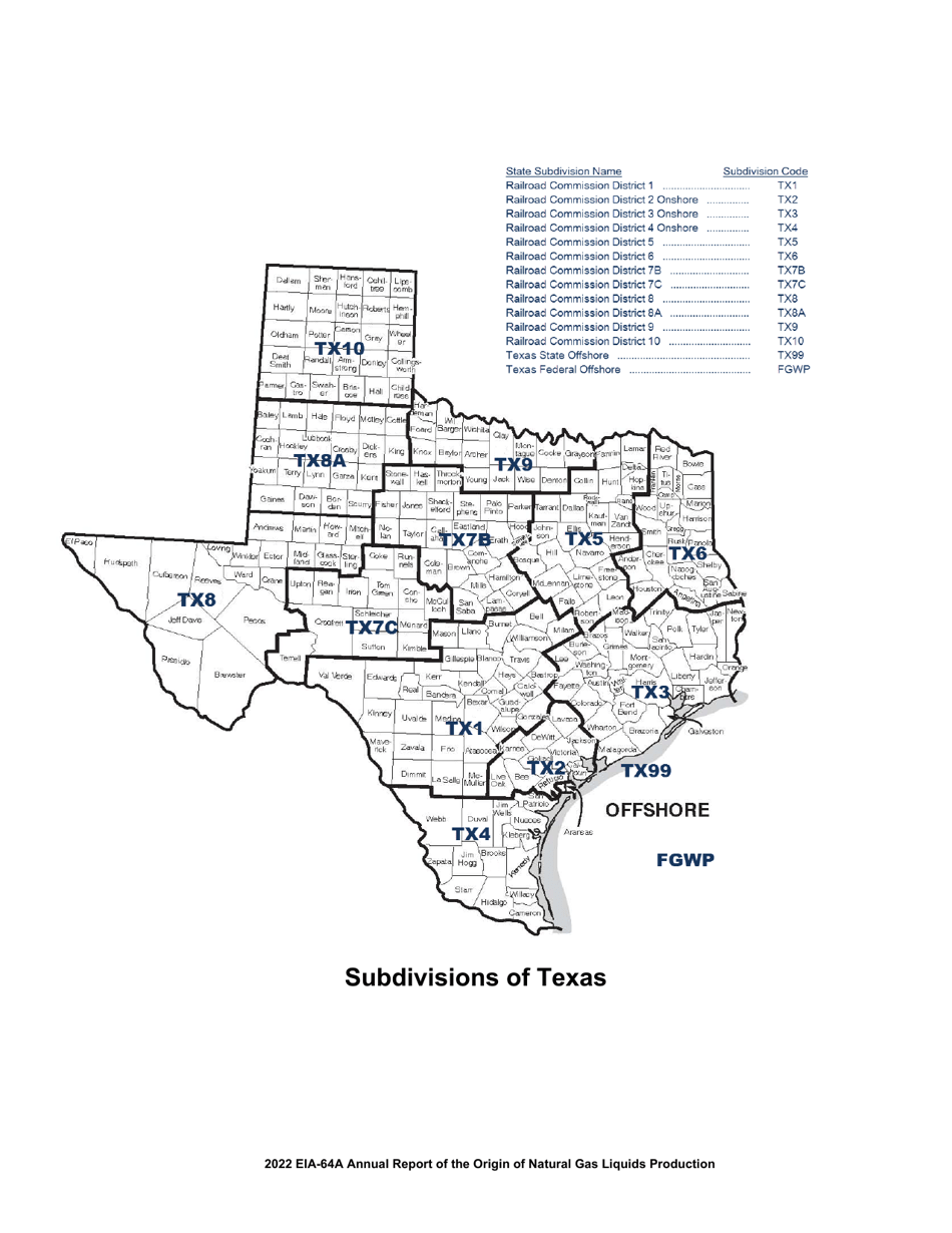 Instructions for Form EIA-64A Annual Report of the Origin of Natural Gas Liquids Production, Page 12