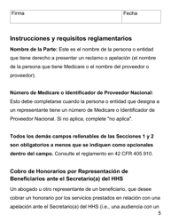Formulario CMS-1696 Nombramiento De Un Representante - Letra Grande (Spanish), Page 5