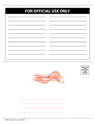 National Mail Voter Registration Form, Page 5