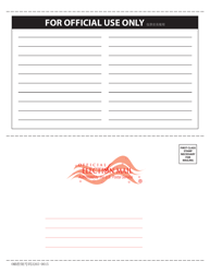 National Mail Voter Registration Form (English/Chinese), Page 5