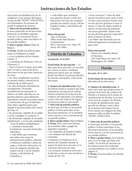 Solicitud De Inscripcion De Votante (English/Spanish), Page 11